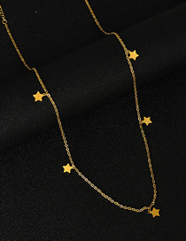 Fashion Gold Alloy Star Tassel Necklace