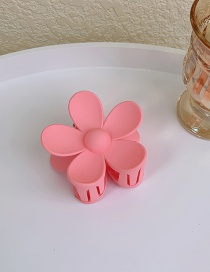 Fashion Light Pink Acrylic Flower Clip