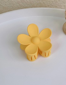 Fashion Yellow Acrylic Flower Clip