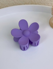 Fashion Purple Acrylic Flower Clip