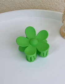 Fashion Green Acrylic Flower Clip