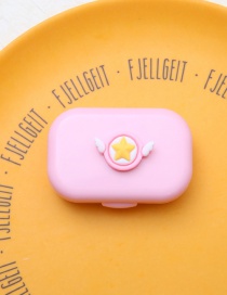 Fashion Small Wings Stars Cartoon Plastic Contact Lens Case