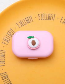 Fashion Peach Cartoon Plastic Contact Lens Case