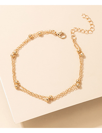 Fashion Gold Color Alloy Chain Multi-layer Anklet