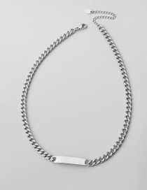 Fashion Steel Necklace Titanium Steel Chain Geometric Long Necklace