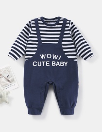 Fashion Blue Striped Overalls Baby Overalls
