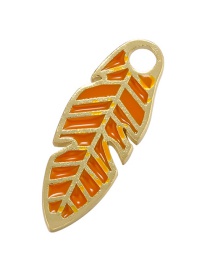 Fashion Dark Orange Large Hole Accessories For Dripping Leaves