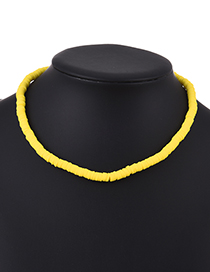 Fashion Yellow Clay Necklace