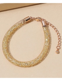 Fashion Yellow Crystal Geometric Bracelet