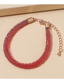 Fashion Red Crystal Geometric Bracelet