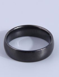Fashion Black Titanium Steel Light Rings