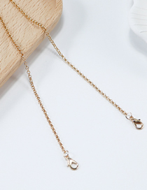 Fashion Gold (2 Pieces) Alloy Geometric Chain Glasses Chain