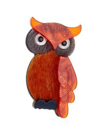 Fashion Owl Cartoon 3d Owl Brooch
