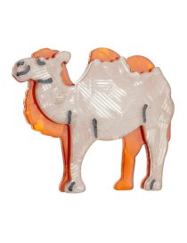Fashion Camel Cartoon Three-dimensional Acrylic Camel Brooch
