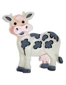 Fashion The Cow Acrylic Cartoon Cow Brooch