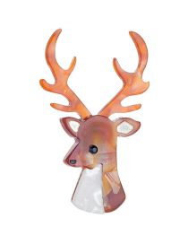Fashion Deer Head Cartoon Acrylic Deer Head Brooch