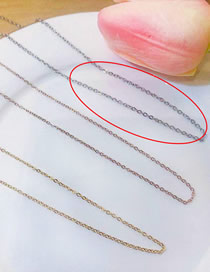 Fashion 31# Titanium Geometric Chain Necklace