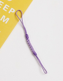 Fashion Light Purple Braided Mobile Phone Rope [a761 (2 Pieces) Cord Braided Mobile Phone Cord