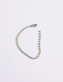Fashion Gray Bead Chain D446 (2 Pieces) Metal Painted Ball Chain Accessories
