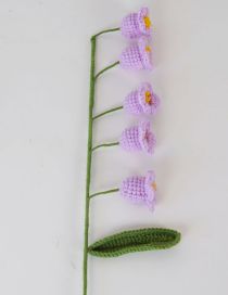 Fashion Purple Yarn Woven Lily Of The Valley Bouquet