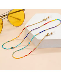 Fashion 3# Colorful Rice Bead Beaded Eye Glasses Chain