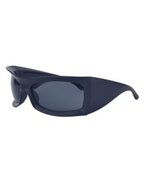 Fashion Sand Black Gray Flake Pc Irregular Wide Leg Sunglasses