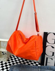 Fashion Orange Without Pendant Oxford Cloth Large Capacity Messenger Bag