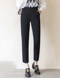 Fashion 9660 Straight Plus Cashmere 6xl (recommended 190-220 Catties) Nylon Straight Pocket Cigarette Pants