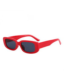 Fashion Gray Frame With Red Frame Ac Small Frame Sunglasses
