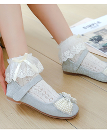Fashion Lace Embroidered Mesh And Lace Socks