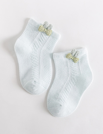 Fashion Blue Rabbit Cotton Mesh Cutout Baby Socks