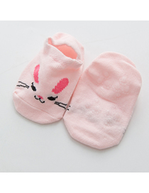 Fashion Pink Bunny Cotton Cartoon Kids Crew Socks