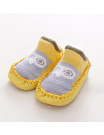 Fashion Yellow Owl Cotton Owl Fox Puppy Soft Sole Kids Toddler Shoes