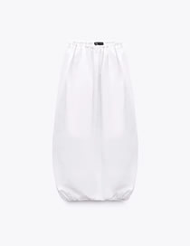 Fashion White Nylon Pleated Skirt
