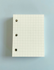 Fashion A8 Grid Book (80 Sheets) 3-hole Loose-leaf Pvc Transparent Shell Pocket Book