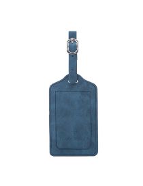 Fashion Blue Pu Solid Color Luggage Tag