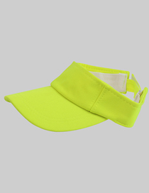 Fashion Yellow Polyester Hollow Top Sun Hat