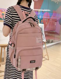Fashion Pink Oxford Cloth Large -capacity Backpack