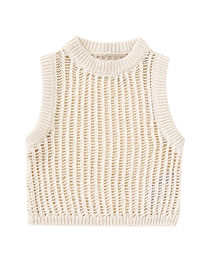Fashion Photo Color Hollow Knitted Vest