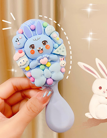 Fashion 8# [blue Bunny] Material Pack Resin Cartoon Diy Cream Glue Air Cushion Combing