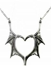 Fashion Silver Alloy Geometric Dragon Wing Love Boot Chain