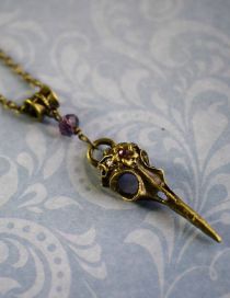 Fashion Bronze Necklace-4 Alloy Geometric Crow Bone Bone Necklace