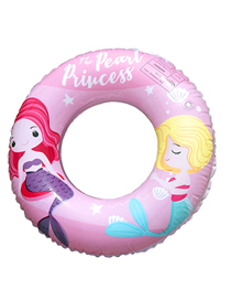 Fashion 90 (270g) (cm) Pink Mermaid Swimming Ring Pvc Cartoon Children's Swimming Ring