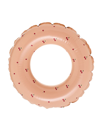 Fashion Retro Cherry Swimming Ring 60#(suitable For 2-4 Years Old) Pvc Geometric Cherry Inflatable Swimming Ring
