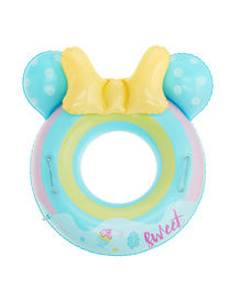 Fashion Rainbow Nini Blue Swimming Circle (suitable For 4-9 Years Old) Pvc Cartoon Children's Inflatable Swimming Seat Circle