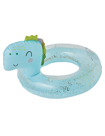 Fashion Sequenant Dinosaur Swimming Ring (blue) (suitable For 4-9 Years Old)) Pvc Sequins Little Dinosaur Swimming Ring