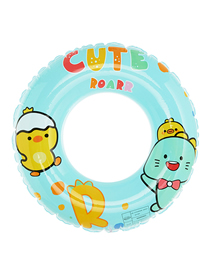 Fashion Chicken Cub Swimming Ring 70#(150g) Suitable For 5-9 Years Old Pvc Cartoon Printed Swimming Ring