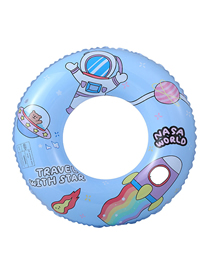 Fashion Astronomical Swimming Ring 60#(110g) Suitable For 2-4 Years Old Pvc Cartoon Printed Swimming Ring
