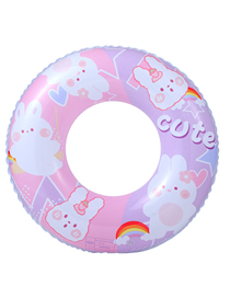 Fashion Meng Meng Rabbit Swimming Circle 70#(150g) Is Suitable For 5-9 Years Old Pvc Cartoon Printed Swimming Ring