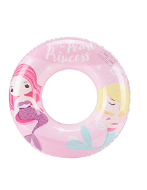 Fashion Mermaid Swimming Ring 70#(150g) Suitable For 5-9 Years Old Pvc Cartoon Printed Swimming Ring